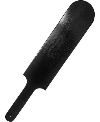 SexyStyle черная деревянная шлепалка - Без бороздок