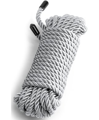 NS Novelties Bound nylon bondage rope (7,6 m) - Silver-coloured