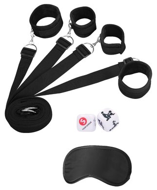 Ouch! Under The Bed Bindings Restraint Set - Black