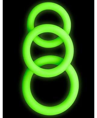 Ouch! pimeässä hohtavat penisrenkaat - Vihreä