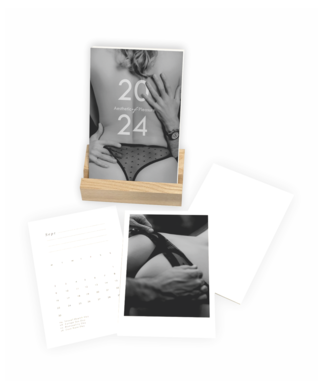 Latvian StuffBook Aesthetic of Pleasure Desk Photo Postcard Calendar - 2024