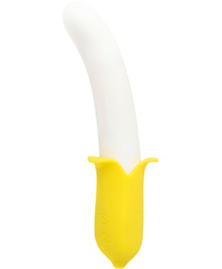 Pretty Love Thrusting Banana вибратор - Белый/желтый