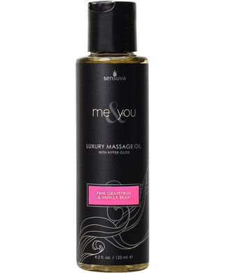 Sensuva Me & You afrodīziju masāžas eļļa (125 ml) - Rozā greipfrūts un vaniļa