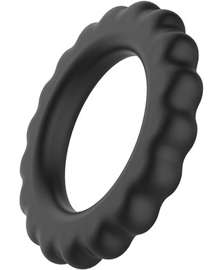 SEXYSTYLE Control pierścień erekcyjny silikonowy - Czarny