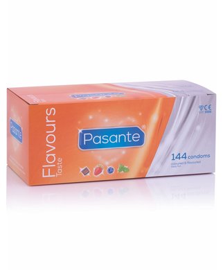 Pasante Taste Flavoured Condoms  (3 / 12 / 144 pcs) - 4 flavours/144 pcs