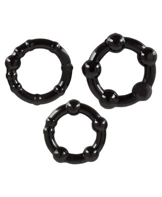 Temptation Unboxed Beaded Ring Set - Black