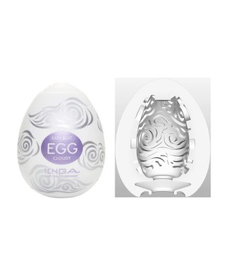 Tenga Egg Stretchy Portable Male Masturbator - Stronger-Cloudy