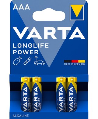 VARTA AAA baterijas (4 gab.) - Longlife Power