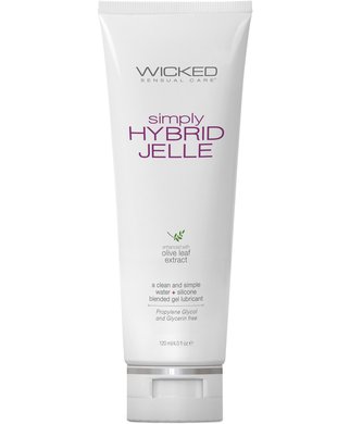 Wicked Simply Hybrid Jelle Ultra Thick Lubricant With Olive Leaf Extract (120 ml) - 120 ml