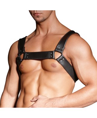 Zado nahkainen rinta harness - Musta