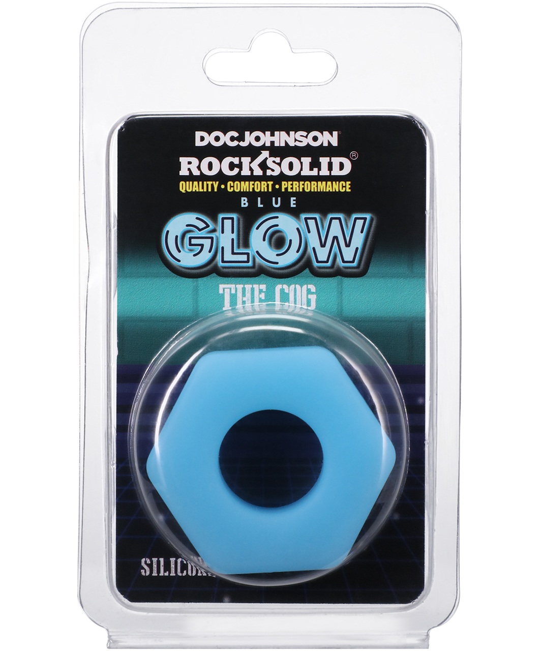 Doc Johnson Rock Solid Cog люминесцентное эрекционное кольцо