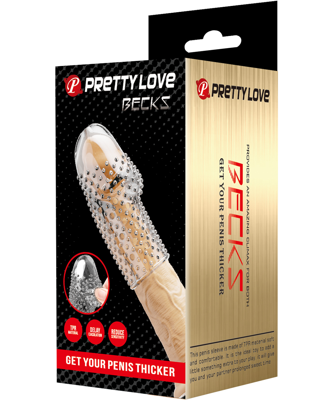 Pretty Love Cockhood Pepper przezroczysta nakładka na penisa