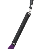 Let's Play purple suede flogger
