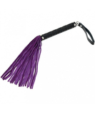 Let's Play purple suede flogger